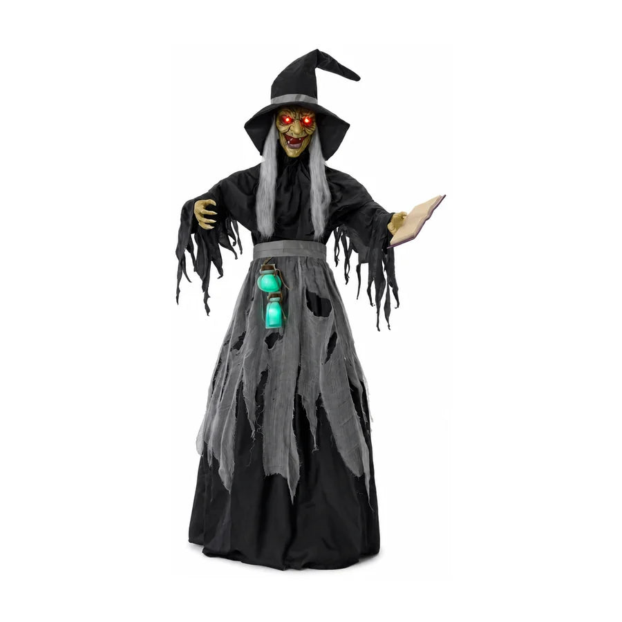 Ravenmoor Witch Animatronic, studio packshot on white