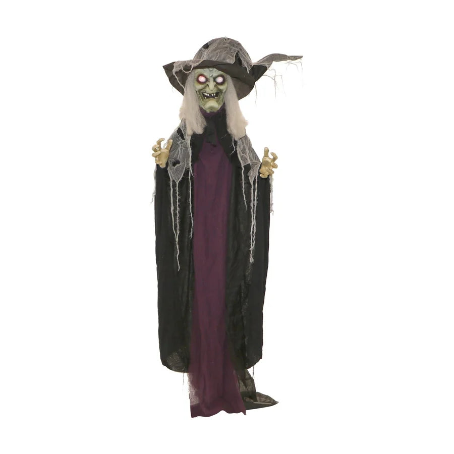 Ashgrave Witch Animatronic, studio packshot on white