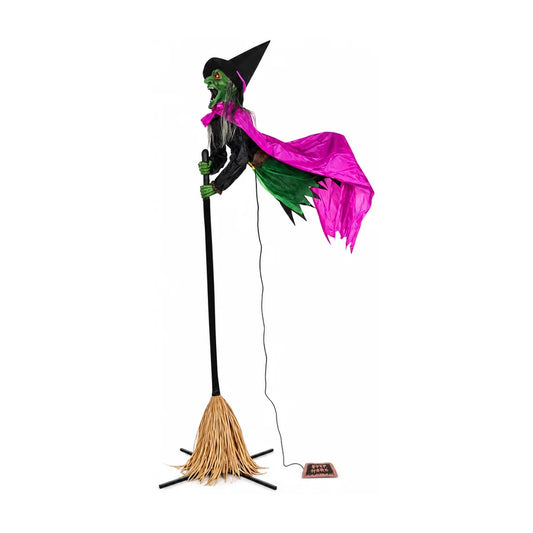 Thornfield 10.5 ft Witch Animatronic, studio packshot on white