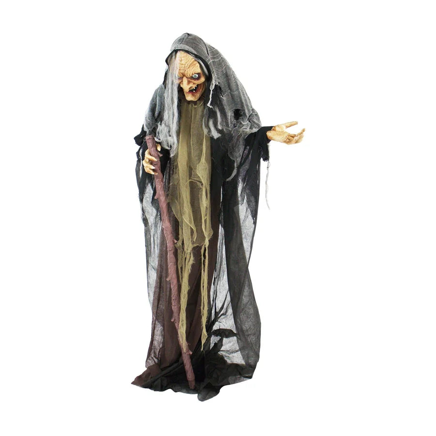 Wexford Witch Animatronic, studio packshot on white