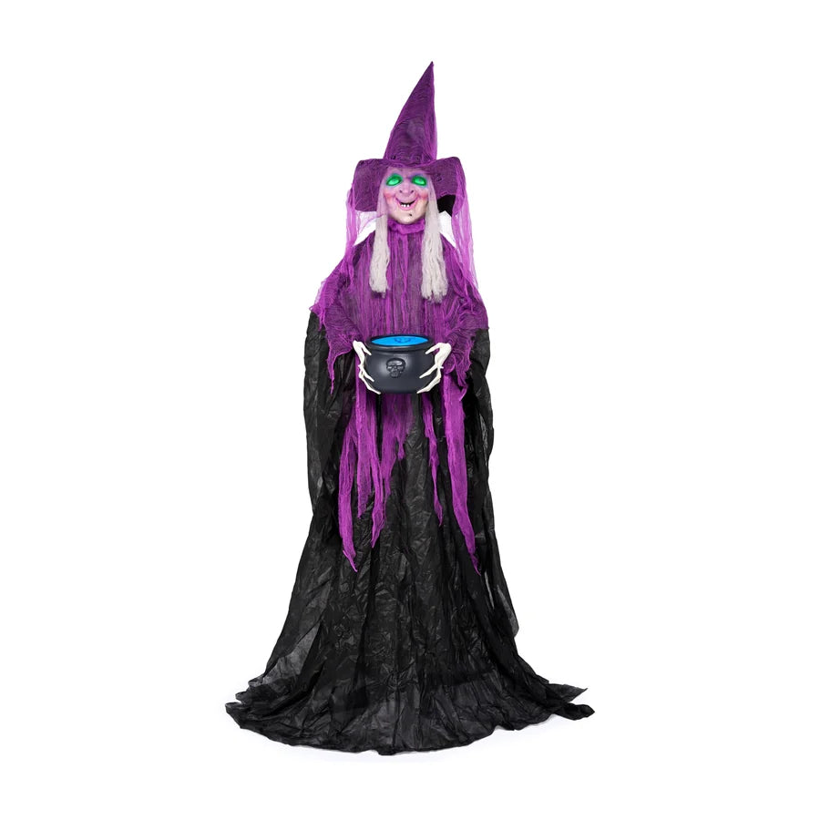 Duskmere Witch Animatronic, studio packshot on white