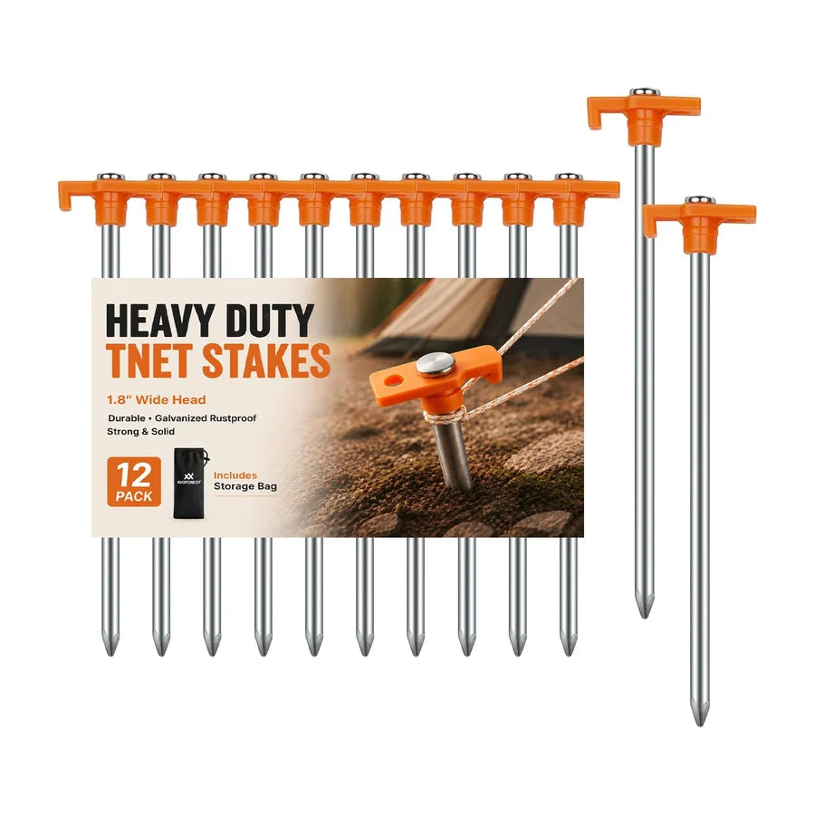 Ground-Lock Anchor Kit, 12 pack, studio packshot on white