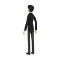 Pinstripe Groom Animatronic, three-quarter view on white